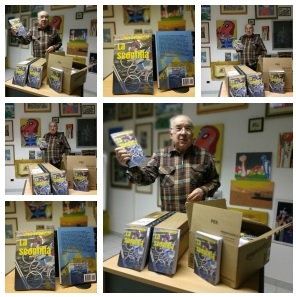 collage di foto di Piero Paniccia e del suo nuovo romanzo